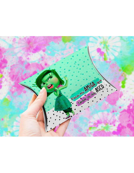 PLANTILLA CAJA ALMOHADA INTENSAMENTE DIA DEL AMIGO