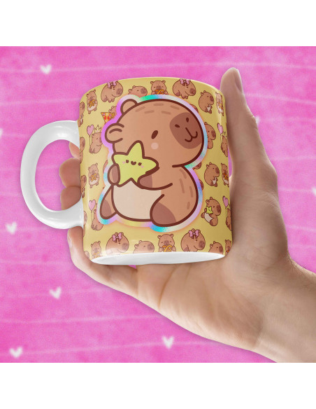 PLANTILLAS TAZAS CAPYBARA CARPINCHO CAPIBARA PACK 2