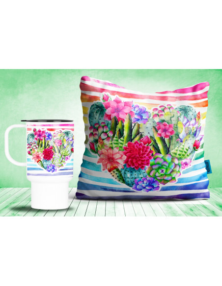 PACK CACTUS ALMOHADON Y JARRO