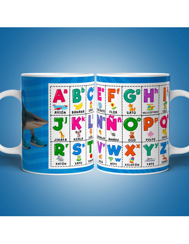 PLANTILLAS TAZAS ABC ABECEDARIO MEMES...