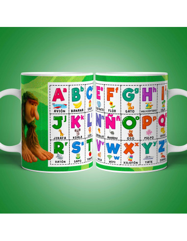 PLANTILLAS TAZAS ABC ABECEDARIO MEMES...