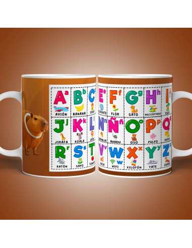 PLANTILLAS TAZAS ABC ABECEDARIO MEMES...