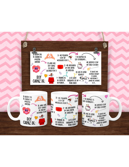 PLANTILLA TAZA AMIGAS MEME VIRAL DIA DEL AMIGO