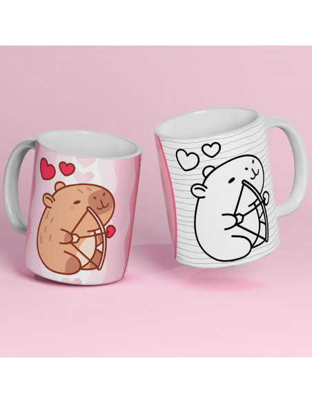 PLANTILLAS TAZAS COLOREAR CAPYBARA CAPIBARA CARPINCHO