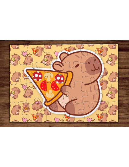 PLANTILLAS ROMPECABEZAS CAPYBARA CAPIBARA CARPINCHO