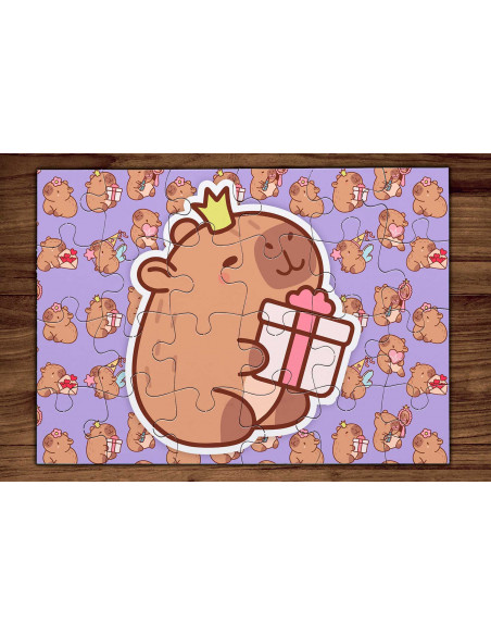 PLANTILLAS ROMPECABEZAS CAPYBARA CAPIBARA CARPINCHO