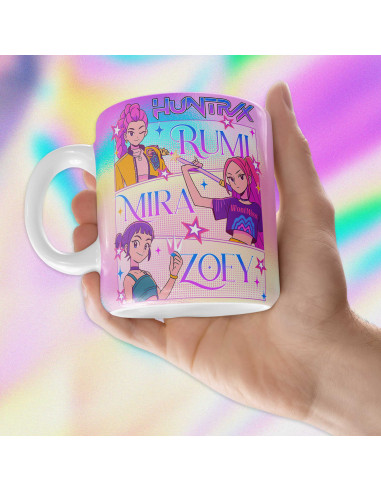 PLANTILLAS TAZAS K POP DEMON HUNTERS