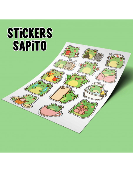 PLANTILLAS STICKERS SAPITO