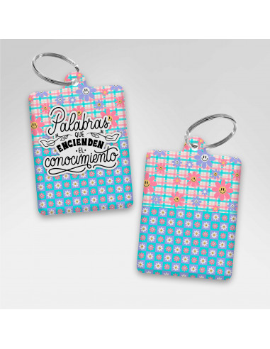 PLANTILLAS LLAVEROS RECTANGULAR DIA...