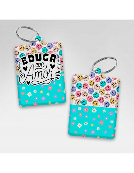 PLANTILLAS LLAVEROS RECTANGULAR DIA DEL MAESTRO 2025