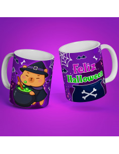 PLANTILLAS TAZAS HALLOWEEN...