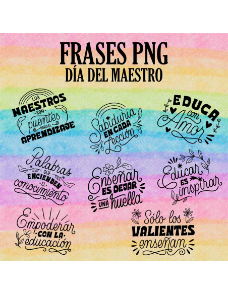 FRASES PNG DIA DEL MAESTRO 2025