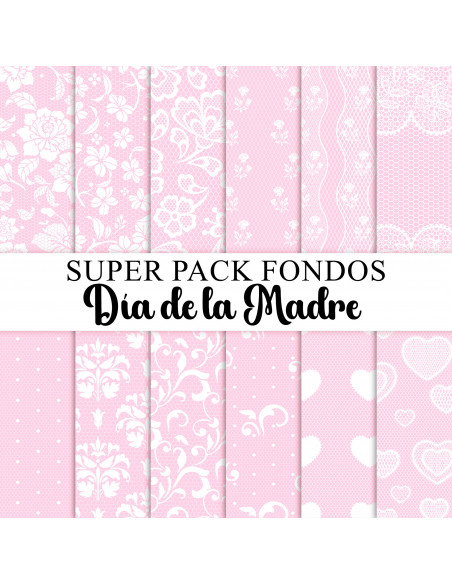 SUPER PACK DE FONDOS / PAPELES DEL DIA DE LA MADRE