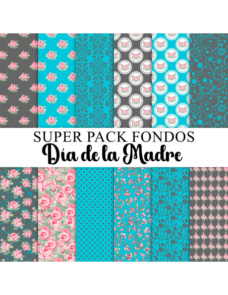 SUPER PACK DE FONDOS / PAPELES DEL DIA DE LA MADRE