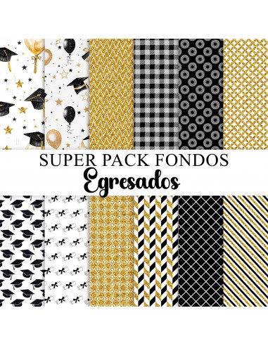SUPER PACK DE FONDOS / PAPELES EGRESADOS