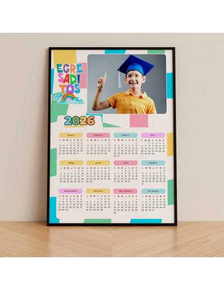 PLANTILLAS CALENDARIO 2026 PARA FOTO EGRESADITOS