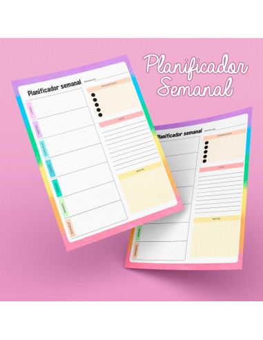 PLANTILLAS PLANIFICADOR SEMANAL PACK1