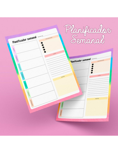 PLANTILLAS PLANIFICADOR SEMANAL PACK1