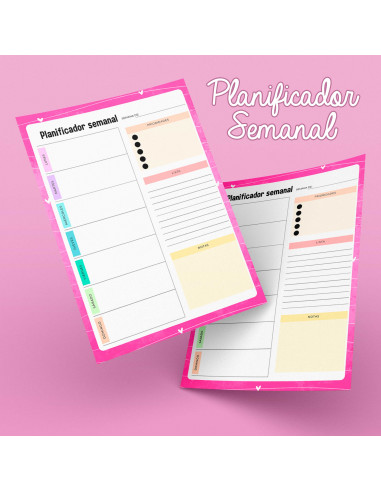 PLANTILLAS PLANIFICADOR SEMANAL PACK1