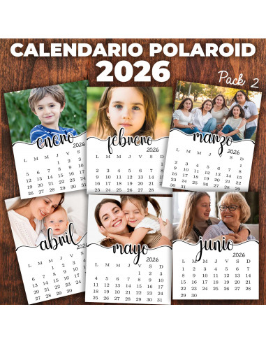 POLAROID CALENDARIO 2026 PACK 2 POLAROID CALENDARIO 2026 PACK 2