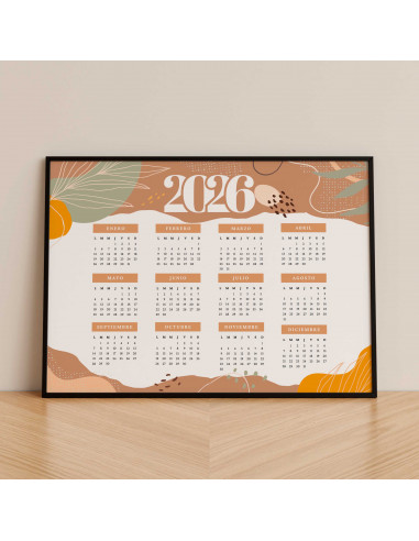 PLANTILLAS CALENDARIO 2026 A4