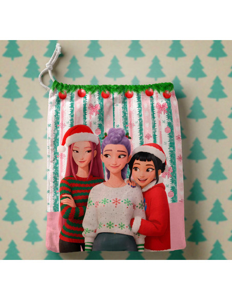 PLANTILLAS BOLSITAS NAVIDAD GUERRERAS K POP DEMON HUNTERS