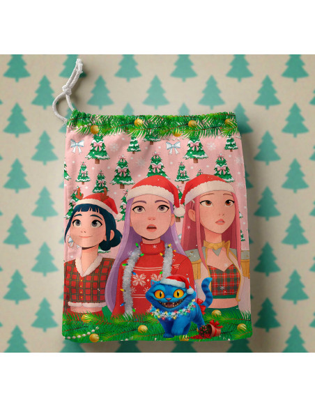 PLANTILLAS BOLSITAS NAVIDAD GUERRERAS K POP DEMON HUNTERS