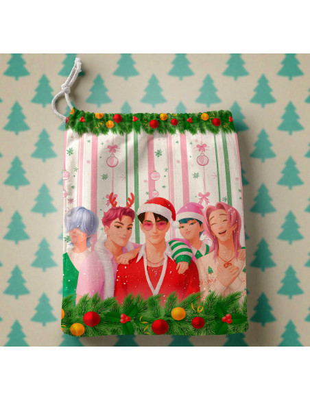 PLANTILLAS BOLSITAS NAVIDAD GUERRERAS K POP DEMON HUNTERS