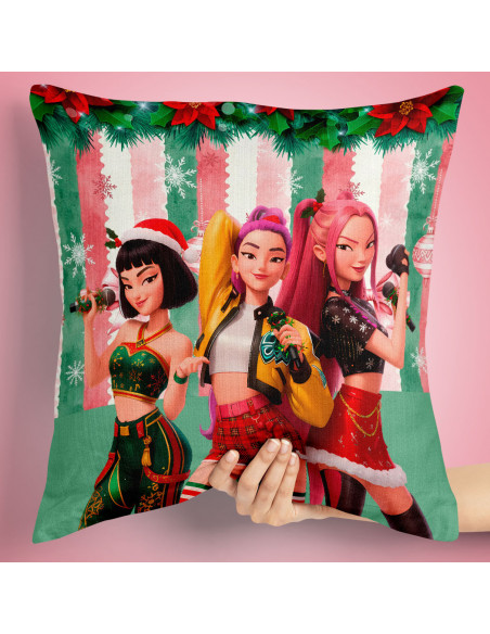 PLANTILLAS ALMOHADONES NAVIDAD GUERRERAS K POP DEMON HUNTERS