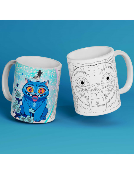 PLANTILLAS TAZAS GUERRERAS K POP DEMON HUNTERS COLOREAR