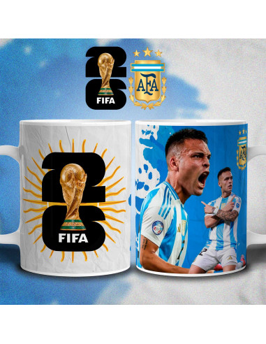 PLANTILLAS TAZAS ARGENTINA MUNDIAL 2026