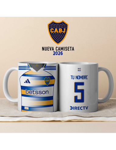PLANTILLAS PARA TAZAS CAMISETA TERCERA BOCA JUNIORS 2026