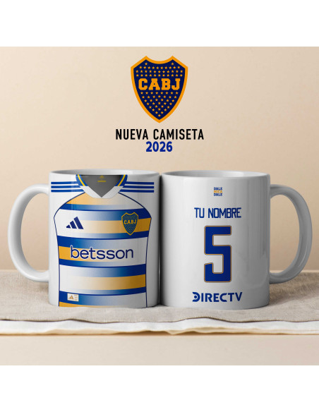 PLANTILLAS PARA TAZAS CAMISETA TERCERA BOCA JUNIORS 2026