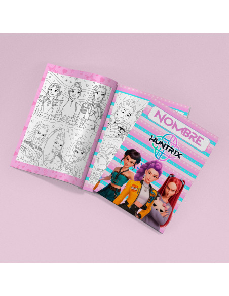 PLANTILLAS LIBRO PARA COLOREAR GUERRERAS K POP DEMON HUNTER