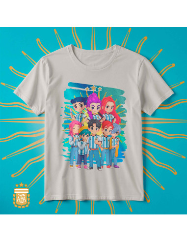 PLANTILLAS REMERAS GUERRERAS K POP DEMON HUNTERS ARGENTINA