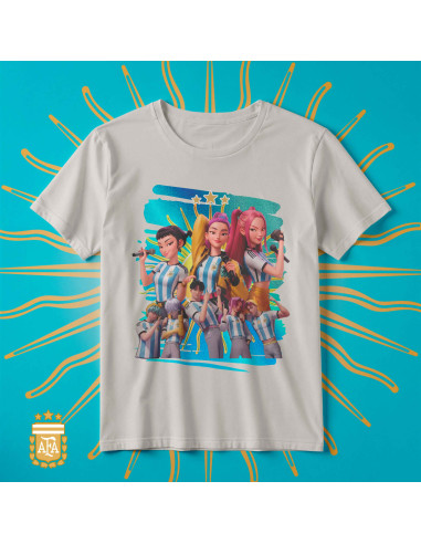 PLANTILLAS REMERAS GUERRERAS K POP DEMON HUNTERS ARGENTINA