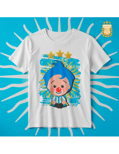 PLANTILLAS REMERAS INFANTILES ARGENTINA PACK 2