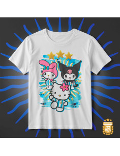 PLANTILLAS REMERAS INFANTILES ARGENTINA PACK 3 2