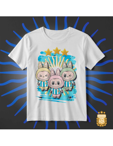 PLANTILLAS REMERAS INFANTILES ARGENTINA PACK 3