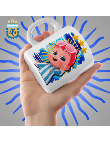 PLANTILLAS TAZAS INFANTILES ARGENTINA PACK 1