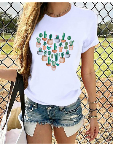 REMERAS CACTUS FLORES REMERAS CACTUS FLORES