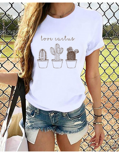 REMERAS CACTUS FLORES REMERAS CACTUS FLORES