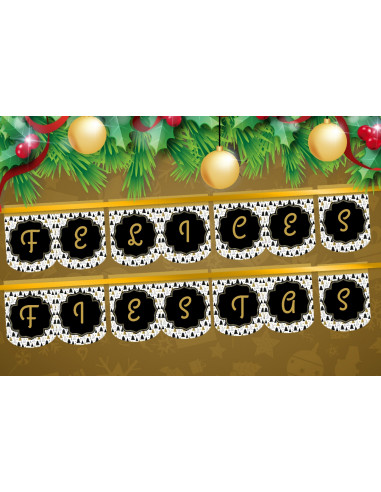 BANDERINES FELICES FIESTAS