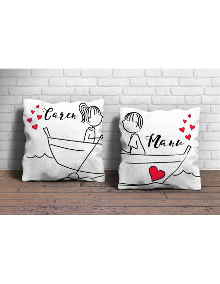 Almohadón Pareja Dibujitos