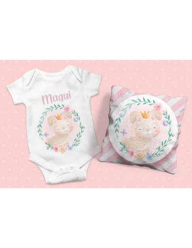 ALMOHADONES + ANIMALITOS BEBE NENA