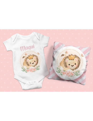 ALMOHADONES + ANIMALITOS BEBE NENA