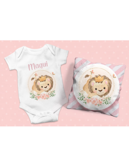 ALMOHADONES + ANIMALITOS BEBE NENA