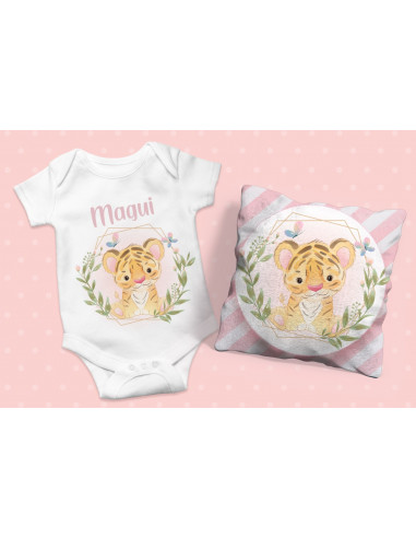 ALMOHADONES + ANIMALITOS BEBE NENA