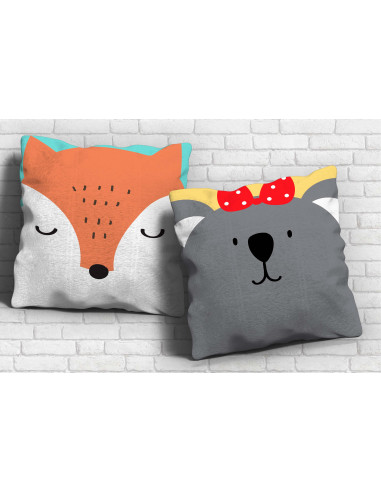 ALMOHADONES CARA ANIMALITOS