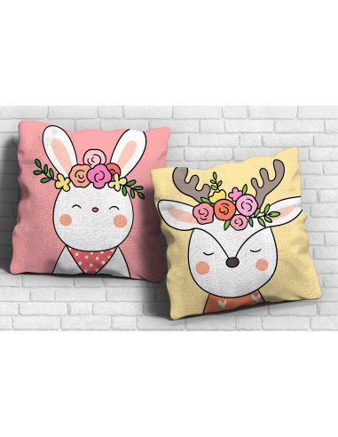 ALMOHADONES CARA ANIMALITOS